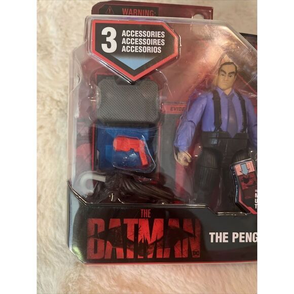2022 The Batman Movie The Penguin Action Figure 3 Accessories & Mystery Card New - Picture 3 of 4